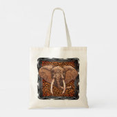 Sac à main éléphant tribal sépia (Dos)