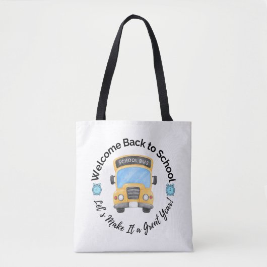 Sac à main en aquarelle pour bus scolaire (Devant)