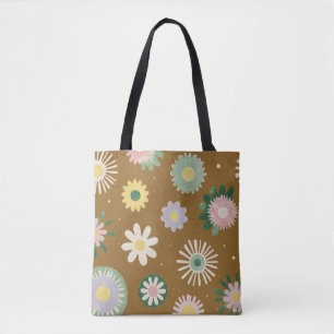 Sac à main en art floral violet doux