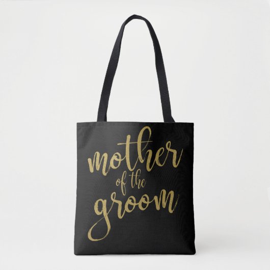 Sac à main en calligraphie dorée pour la mère du m (Devant)