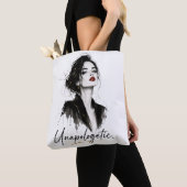 Sac à main en coton Unapologetic. Déclaration mini (De près)