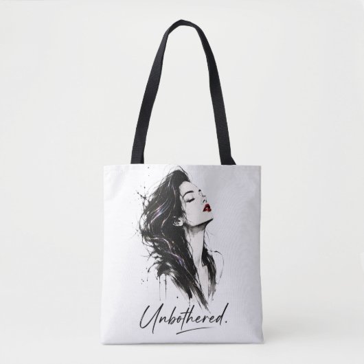 Sac à main en coton « Unbothered. Minimalist State (Devant)
