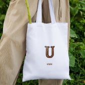 Sac à main en cuir western avec monogramme initial
