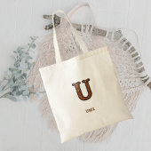 Sac à main en cuir western avec monogramme initial