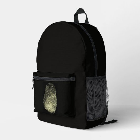 Sac à main en duffle à boucle inversée d'empreinte (Coin arrière droit)