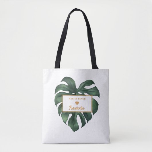 Sac à main en feuilles de palmier tropical pour de (Devant)