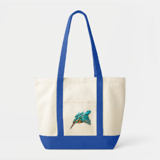 Sac à main en toile avec illustration d'oiseau à l