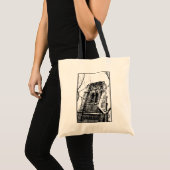Sac à main en toile de coton 'The Bell Tower' Budg (Devant (produit))