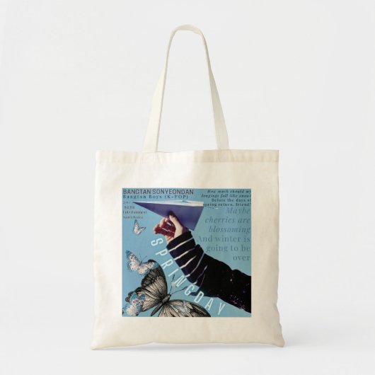 Sac à main en toile de vol de papillon (Devant)