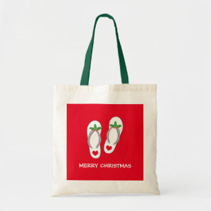 Sac à main en toile pour sandales de plage de Noël