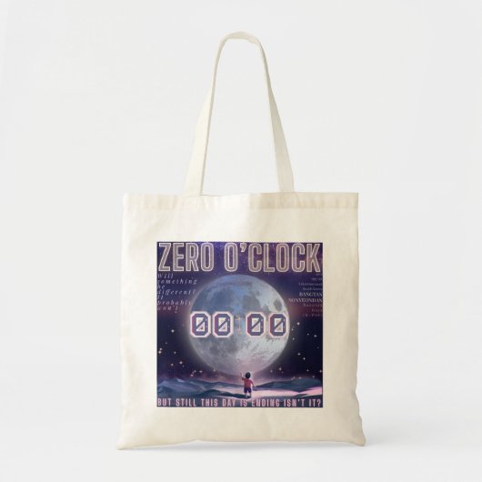 Sac à main en toile réinitialisé à minuit (Devant)