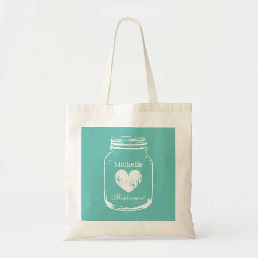 Sac à main en turquoise pour demoiselles d'honneur (Devant)