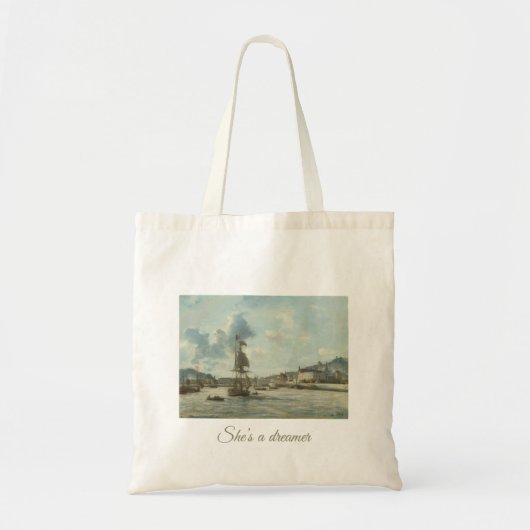 Sac à main esthétique « Elle est une rêveuse » – V (Devant)