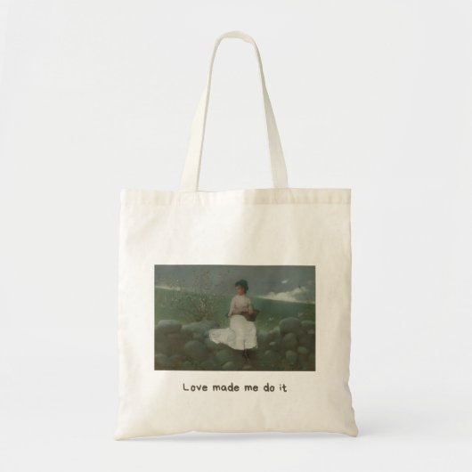 Sac à main esthétique « L'amour m'a fait le faire (Devant)