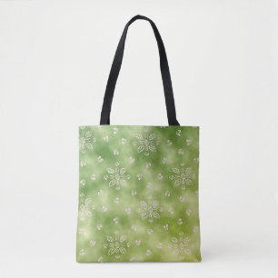 Sac à main ethnique vert olive moderne avec motif