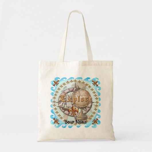 Sac à main explorateur de carte (Devant)