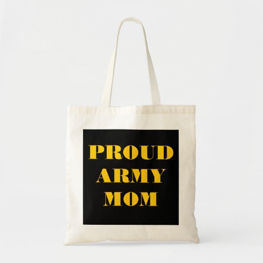 Sac à main Fière maman de l'armée (Devant)