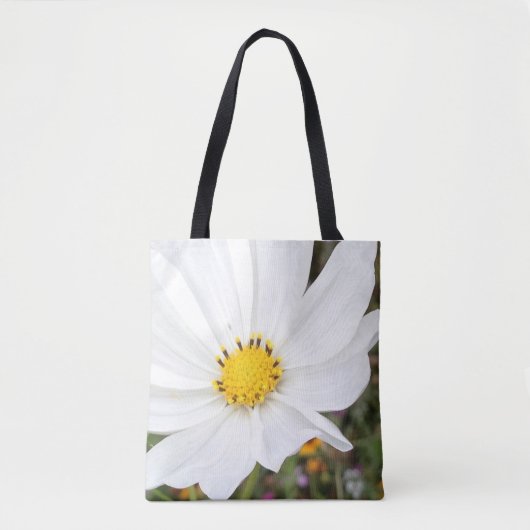 Sac à main Fleur de Cosmos Blanc (Devant)