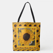 Sac à main Fleur de tournesol Croître & Fleurir