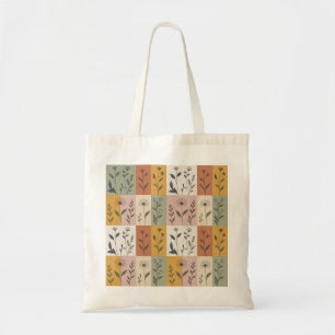 Sac à main fleuri en patchwork botanique vintage