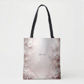 Sac à main fleuri ivoire blanc (Devant)