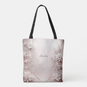 Sac à main fleuri ivoire blanc (Dos)