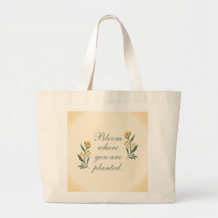 Sac à main "Fleurissez là où vous êtes plantée" -