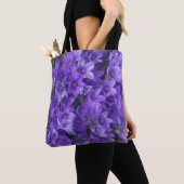 Sac à main Fleurs de Campanule Violette (De près)