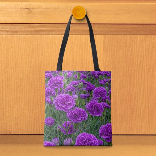 Sac à main Fleurs d'œillets violets