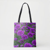 Sac à main Fleurs d'œillets violets (Devant)