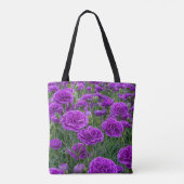 Sac à main Fleurs d'œillets violets (Dos)