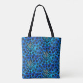 Sac à main flocon de neige bleu de Lillien (Dos)