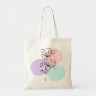 Sac à main floral à dessin linéaire moderne - Natu
