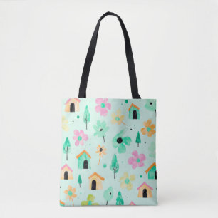 Sac à main floral d'art moderne