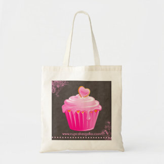 Sac à main floral de coeur de rose de petit gâteau