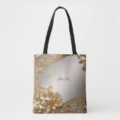 Sac à main floral doré orné moderne (Devant)