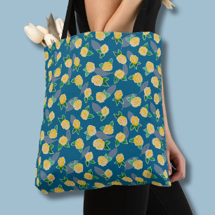 Sac à main floral en botanique Rose jaune