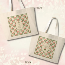 Sac à main floral personnalisé pour enseignant • N