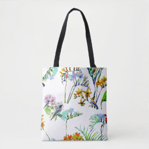 Sac à main flore et faune tropicale