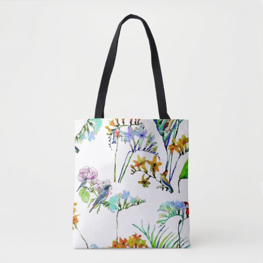 Sac à main flore et faune tropicale (Devant)