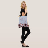 Sac À Main Future Mariée | Floral Burgundy et Bleu (Sur le modèle)