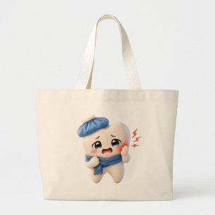Sac à main géant avec un personnage de dent mignon