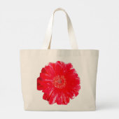 Sac à main géant Gerbera Daisy rouge vibrant (Dos)