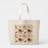 Sac à main géant Illustration de fleurs de jardin (Dos)
