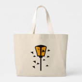 Sac à main géant Lumière de rue et papillons de nu (Dos)