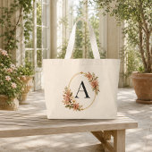 Sac à main géant personnalisé avec monogramme flor