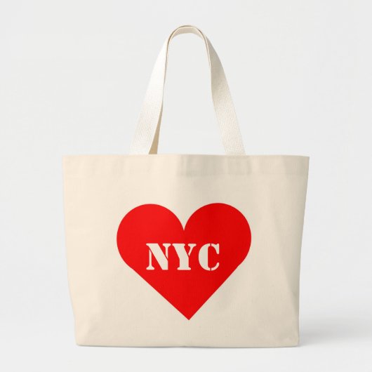 Sac à main géant Red Heart NYC (Devant)