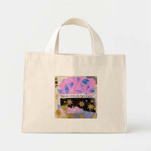 Sac à main gemmé Light Begins – Éclat rose et or