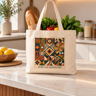 Sac à main géométrique africain