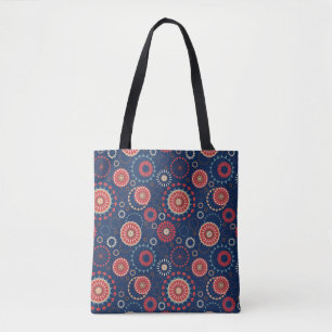 Sac à main géométrique bleu marine